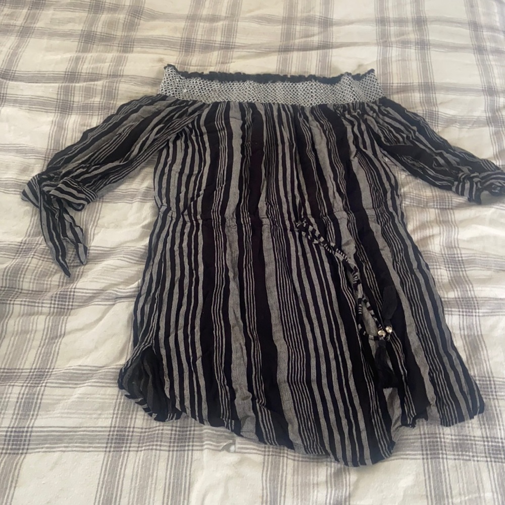 Off the shoulder mini dress